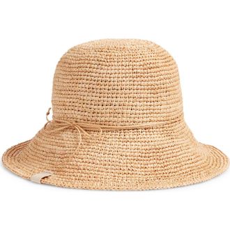 Rag & Bone Woven Raffia Bucket Hat in Natural at Nordstrom, Size Medium