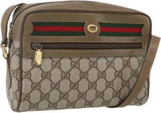 Gucci Pre-owned Plastic Cross Body Bag - Dames - Vintage Schoudertas - Beige - ONE Size - Vintage
