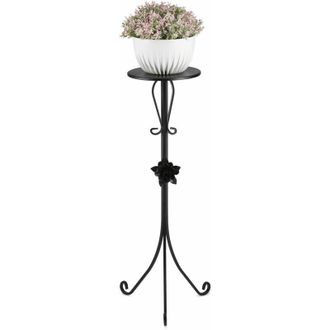 OEM Soporte Para Flores De Metal Negro Con Rosa De 95 Cm