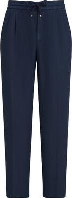 Brunello Cucinelli Trousers with drawstring in Blue at Nordstrom, Size 52 It