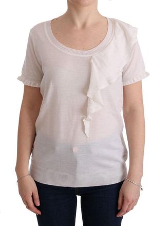 Marghi Ló 100% Lana Wool Top Blouse Womens T-shirt