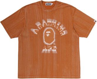 A Bathing Ape Brush College Relaxed Fit T-Shirt Brown 0ZXTEM310091QBWX