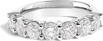 House of Brilliance 14K Gold 2.0 Cttw Diamond 7 Stone Band Ring in White Gold at Nordstrom, Size 8.5