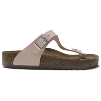 Birkenstock Gizeh BS Birko-Flor Nubuck Unisex Toe Post Sandals - Light Rose - Size:UK 4.5