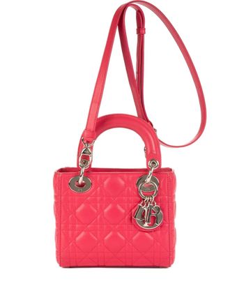 Dior Lady Dior quilted shoulder bag - Pink