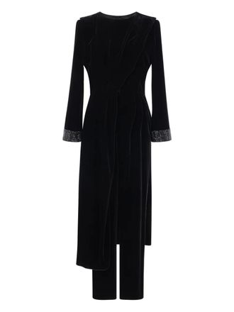 Giorgio Armani embellished jumpsuit - Black