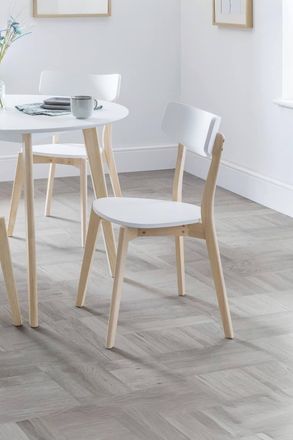 Julian Bowen Casa Dining Chair (Set of 2) in White
