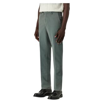 Canali Stretch-cotton Chinos - male - Canali - Suit Trousers - Green - XL - Trousers