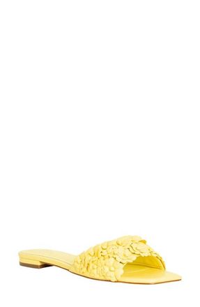 Shushop Camellia Slide Sandal in Yellow at Nordstrom, Size 6.5