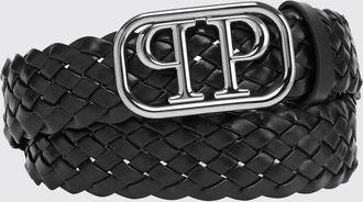 Philipp Plein Cintura in pelle intrecciata