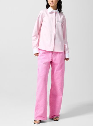 Casablanca Womens Monogrammed pink jean