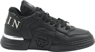 Philipp Plein Sneakers, male, Black, Size: 7 US Low-Top Sneakers Phantom Kicks
