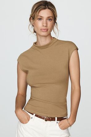 Pilcro Mock-Neck Top