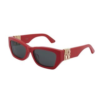 Dior Ladies Shiny Red Square Sunglasses CD40182F@5666A