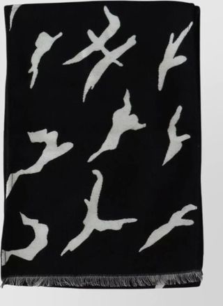 Givenchy wool abstract print scarf