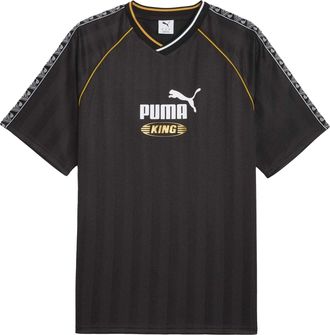 Puma Heren King V Hals T-Shirt (Poema Zwart)