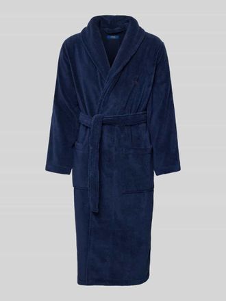 Ralph Lauren Bademantel mit Reverskragen Modell SHAWL in Marine, Gr&ouml;&szlig;e L/XL