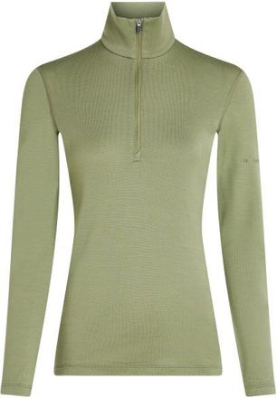 Icebreaker 260 Tech L/S Half Zip Merinounterwäsche für Damen | oliv