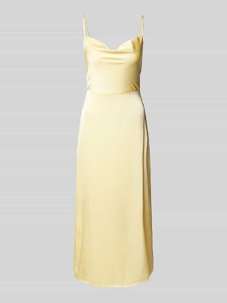Vila Maxikleid mit Wasserfall-Ausschnitt Modell RAVENNA in GELB, Gr&ouml;&szlig;e 42
