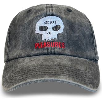 Pleasures X Zero Skateboards Skull Denim Baseball Cap in Black at Nordstrom