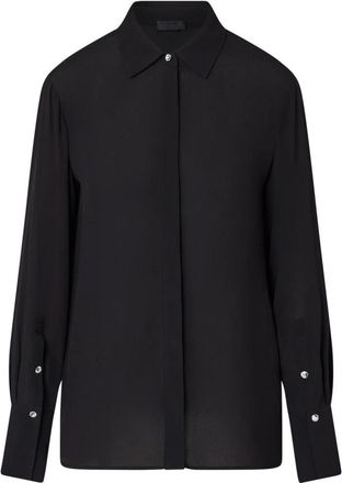 Liu Jo Camisa de cr&ecirc;pe de Chine - Blouses & Shirts - Mujer - Negro - S