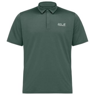 Jack Wolfskin Delgami Polo Polo-Shirt f&uuml;r Herren | gr&uuml;n/oliv