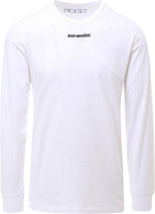 Off-white Marker Logo White Long Sleeved T-shirt