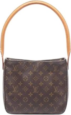 Louis Vuitton Pre-owned Handbags, female, Brown, Size: ONE SIZE Pre-owned Looping MM Shoulder Bag