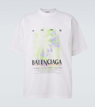 Balenciaga Printed cotton jersey T-shirt