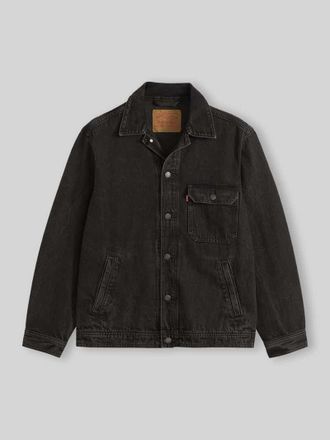 Levi's Regular Fit Jeansjacke aus reiner Baumwolle in Black, Gr&ouml;&szlig;e XXL