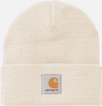 Carhartt Work in Progress Mens Carhartt WIP Short Watch Beanie Hat Natural - Tan - Size: ONE size