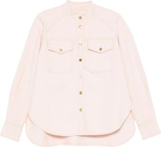 Forte_Forte Denim Shirts - Dames - Spijkeroverhemden - Roze - XS - Denim - Overhemden
