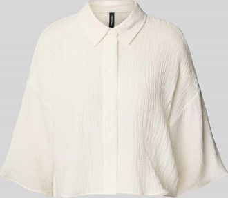 Vero Moda Loose Fit Hemdbluse aus reiner Baumwolle Modell NATALI in Weiss, Gr&ouml;&szlig;e XS