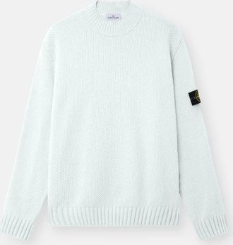 Stone Island Cotton Sweater With Mock Neck