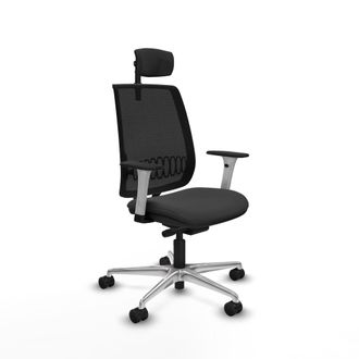 Piqueras y Crespo Silla De Oficina Piqueras Y Crespo Alares Traslack Blanco Espuma