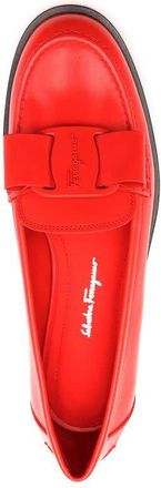 Ferragamo Ladies Red Loafers, US Size 6.5