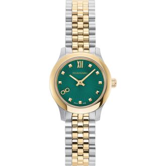Ferragamo Duo Mini Bracelet Watch, 25mm in Two Tone at Nordstrom