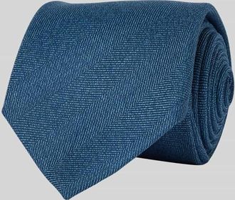 Altea Wollkrawatte mit Strukturmuster Modell Nilo in Jeansblau, Gr&ouml;&szlig;e 1