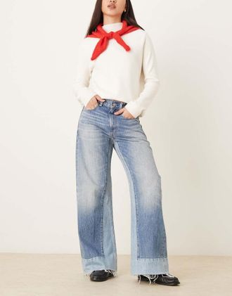 Polo Ralph Lauren Jeans leggeri a fondo ampio lavaggio medio-Blu