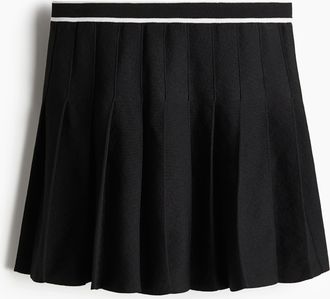 H&M Faltenjupe - Schwarz