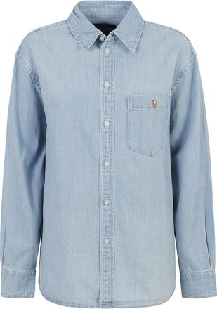 Ralph Lauren Denim Shirt - Dames - Spijkeroverhemden - Blauw - S - Denim - Overhemden