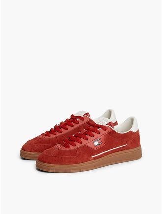Tommy Hilfiger Womens Tommy Jeans Suede Skater Sneaker - Arizona Red - US 6.5 / EU 37