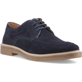Hush Puppies Genny Leather Mens Navy Lace-Up Shoes - Size UK 11