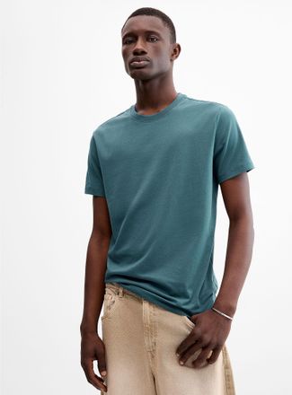 Le 31 Mens Soft stretch jersey T-shirt Muscle fit