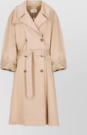 Maison Margiela cotton double-breasted belted trench coat