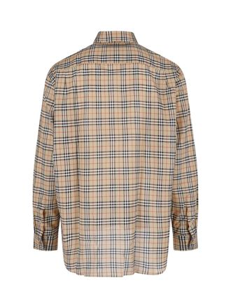 Burberry Mens Shirts Beige Cotton
