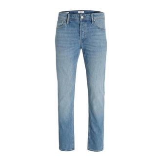 Jack & Jones JJIMike Tapered Jeans - Heren - Regular Fit Jeans - Blauw - W34 L32 - Katoen - Jeans