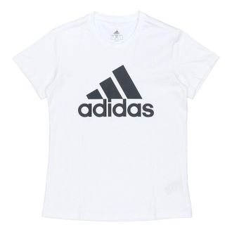 adidas (WMNS) adidas Essentials Logo T-Shirt White Black GL0649