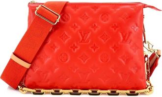 Louis Vuitton Coussin Bag Monogram Embossed Lambskin PM crossbody bag - Rood