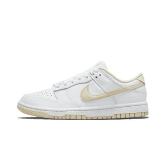 Nike Fitness, Dames, Wit, 39 EU, Leer, Dunk Low